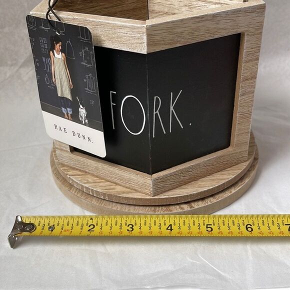 NWT Rae Dunn Wooden Silverware Spoon Knife Fork - Picture 6 of 8